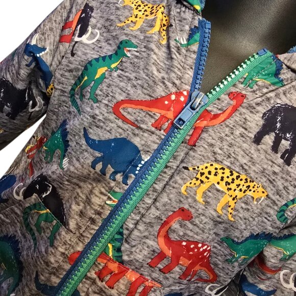 Fall Dinosaur Fleece Hooded Jacket sz 18m - Picture 3 of 10